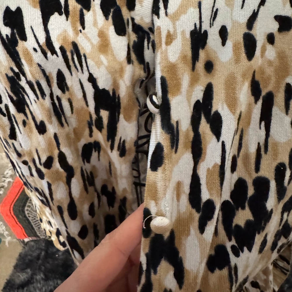 Abstract Print Cardigan XL - Picture 4 of 4